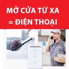 THIẾT BỊ ĐÓNG MỞ CỬA CUỐN BẰNG ĐIỆN THOẠI THÔNG MINH HOMESHEEL DOOR