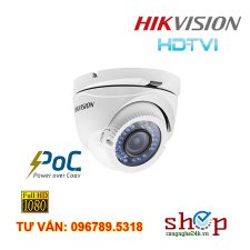 Camera HD-TVI Dome hồng ngoại 2.0 Megapixel HIKVISION DS-2CE56D0T-VFIR3E Cấp nguồn PoC