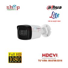 DH-HAC-HFW1200TLP-A-S4 Camera 4 in 1 hồng ngoại 2.0 Megapixel DAHUA HAC-HFW1200TLP-A-S4 Tích hợp Mic