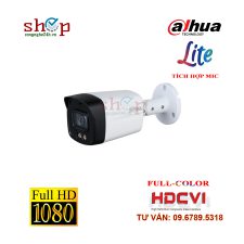 Camera HDCVI 2.0 FULL-COLOR Megapixel DAHUA HAC-HFW1239TLMP-A-LED Tích hợp MIC