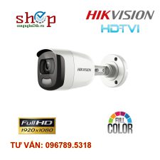 Camera HD-TVI hồng ngoại 2.0 Megapixel HIKVISION DS-2CE10DFT-F Có màu ban đêm