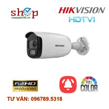 Camera 2.0 Megapixel HIKVISION DS-2CE12DFT-PIRXOF Có màu ban đêm tích hợp báo động