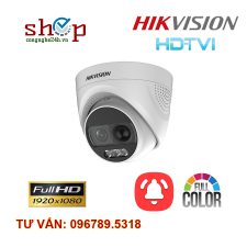 Camera Dome 2.0 Megapixel HIKVISION DS-2CE72DFT-PIRXOF Có màu ban đêm có báo động