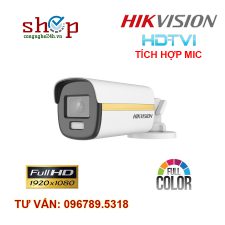 Camera HDTVI 2.0 Megapixel HIKVISION DS-2CE10DF3T-FS Có màu ban đêm