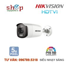Camera HD-TVI 5.0 Megapixel HIKVISION DS-2CE12HFT-F Có màu ban đêm, siêu nhạy sáng
