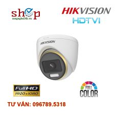 Camera HDTVI Dome 2.0 Megapixel HIKVISION DS-2CE70DF3T-MF Có màu ban đêm