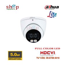 Camera Dome HDCVI 5.0 Megapixel DAHUA DH-HAC-HDW1509TP-LED Xem đêm có màu
