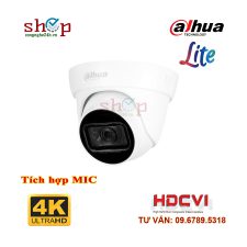 Camera Dome 4 in 1 hồng ngoại 8.0 Megapixel DAHUA DH-HAC-HDW1800TLP-A Tích hợp MIC