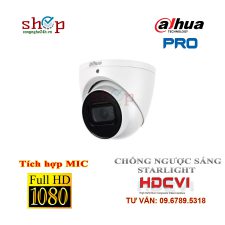 Camera Dome HDCVI hồng ngoại 2.0 Megapixel DAHUA HAC-HDW2241TP-A Chống ngược sáng Tích hợp MIC