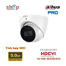 Camera HDCVI hồng ngoại 5.0 Megapixel DAHUA DH-HAC-HDW2501TP-A Tích hợp MIC