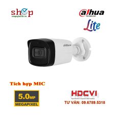 Camera HDCVI hồng ngoại 5.0 Megapixel DAHUA HAC-HFW1500TLP-A Tích hợp MIC