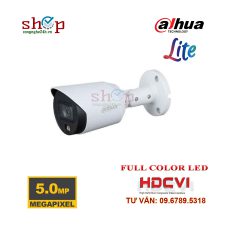 Camera HDCVI 5.0 Megapixel DAHUA DH-HAC-HFW1509TP-LED Xem đêm có màu
