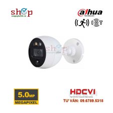 Camera HDCVI hồng ngoại 5.0 Megapixel DAHUA HAC-ME1500BP-LED cảm biến PIR