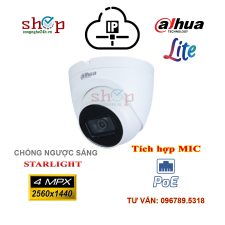 Camera IP Dome hồng ngoại 4.0 Megapixel DAHUA IPC-HDW2431TP-AS-S2 Tích hợp MIC