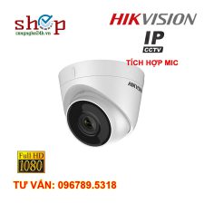 Camera IP Dome hồng ngoại 2.0 Megapixel HIKVISION DS-2CD1323G0-IU Tích hợp MIC