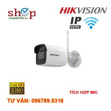 Camera IP hồng ngoại không dây 2.0 Megapixel HIKVISION DS-2CD2021G1-IDW1 Tích hợp Mic