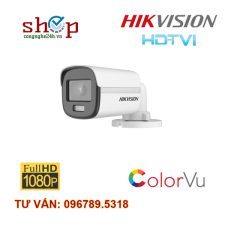 Camera HD-TVI 2.0 Megapixel HIKVISION DS-2CE10DF0T-F Xem đêm có màu Full Color