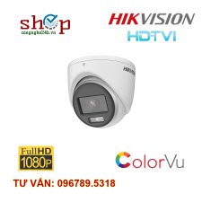 Camera HD-TVI Dome 2.0 Megapixel HIKVISION DS-2CE70DF0T-MF Xem đêm có màu Full Color