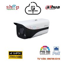 Camera IP 4.0 Megapixel DAHUA DH-IPC-HFW2439MP-AS-LED-B-S2 Xem đêm có màu