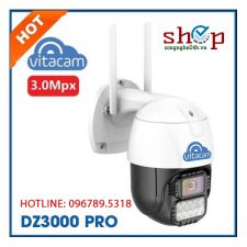 Camera PTZ ngoài trời VITACAM DZ3000 PRO xoay 355 độ, 3.0 Mpx 1296P ULTRA HD - Chip Hislicon