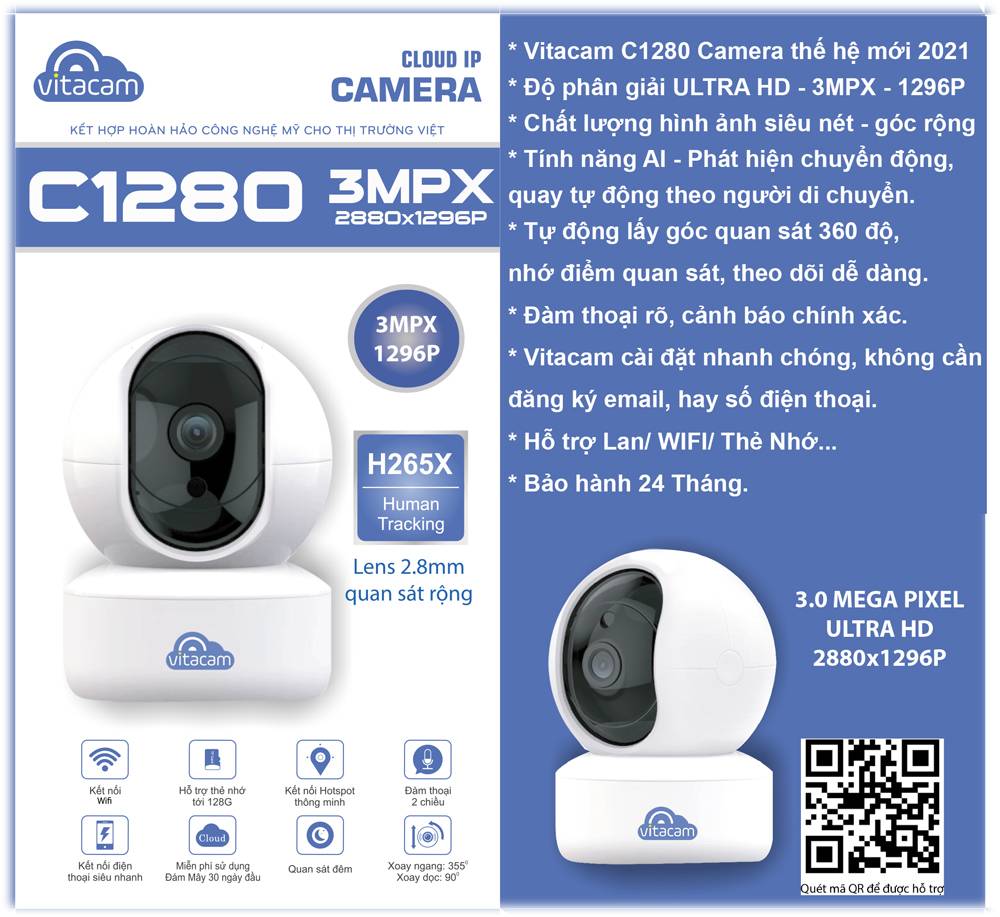 vitacam c1280 3mpx