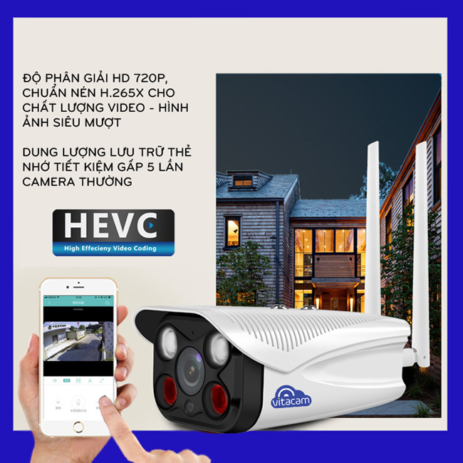 VITACAM VB720 PRO Camera ngoài trời nhìn đêm có màu