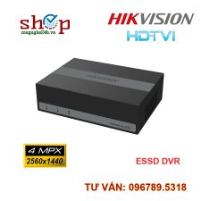 Đầu ghi hình Hybrid TVI-IP 4 kênh HIKVISION DS-E04HQHI-B tích hợp 512GB eSSD