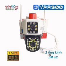 Camera Yoosee ngoài trời 2 mắt kép 6Mpx 2K