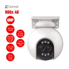 Camera WiFi quay quét EZVIZ H80x 4K 8MP Xem đêm có màu
