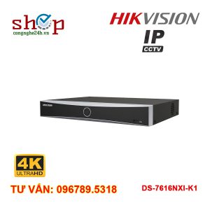 Đầu ghi DS-7616NXI-K1 trong bộ 16 camera IP Hikvision giá rẻ