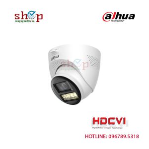 Camera dome DH-HAC-HDW1200TQP-IL-T trong bộ 4 camera Dahua đàm thoại 2 chiều