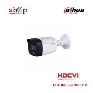 Bộ 4 camera Dahua Full Color gồm đầu ghi DH-XVR5104HS-5M-I3/T, camera thân trụ và camera bán cầu