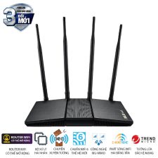 Bộ phát wifi 6 Asus RT-AX1800HP MU-MIMO V2 (Chuẩn AX/ AX1800Mbps/ 4 Ăng-ten ngoài/ Wifi Mesh/ 35 User)