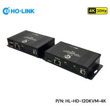 Bộ kéo dài HDMI qua LAN 120M 4K kèm cổng USB HL-HD-120KVM(4K)