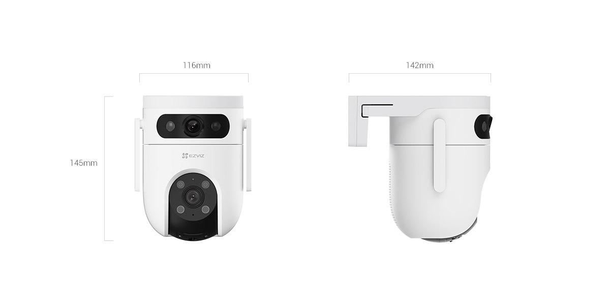 H9c 2K Dual-Lens Pan & Tilt Wi-Fi Camera