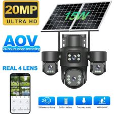 Camera HiEasy sim 4G năng lượng mặt trời 4 mắt kép 4Mpx 2 tấm pin