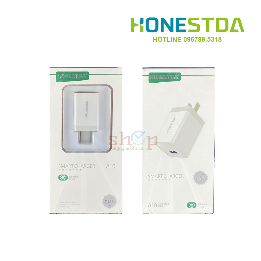 Củ sạc Adaptor Honestda A10 2.1A