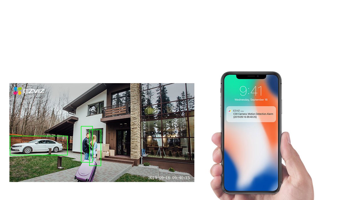 C3X nhận diện người và xe, báo về điện thoại