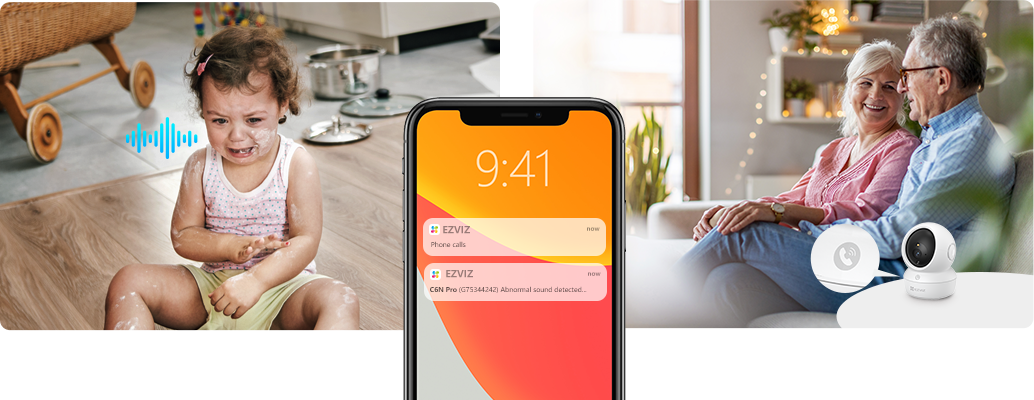 Phát hiện tiếng khóc và nút gọi cảm ứng của C6N Pro
