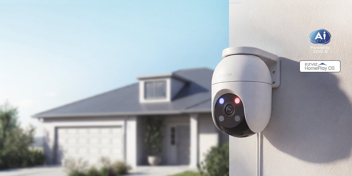 Camera EZVIZ C8c 3K quay quét gắn tường ngoài trời