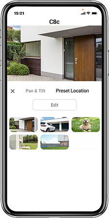 Danh sách điểm đặt sẵn trên app