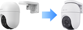 Gắn camera vào giá đỡ