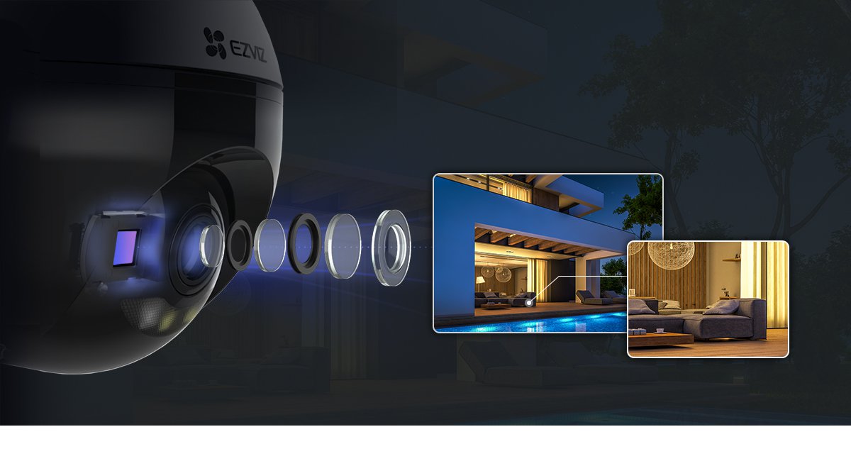 Ống kính 2K+ của C8W cho hình rõ nét