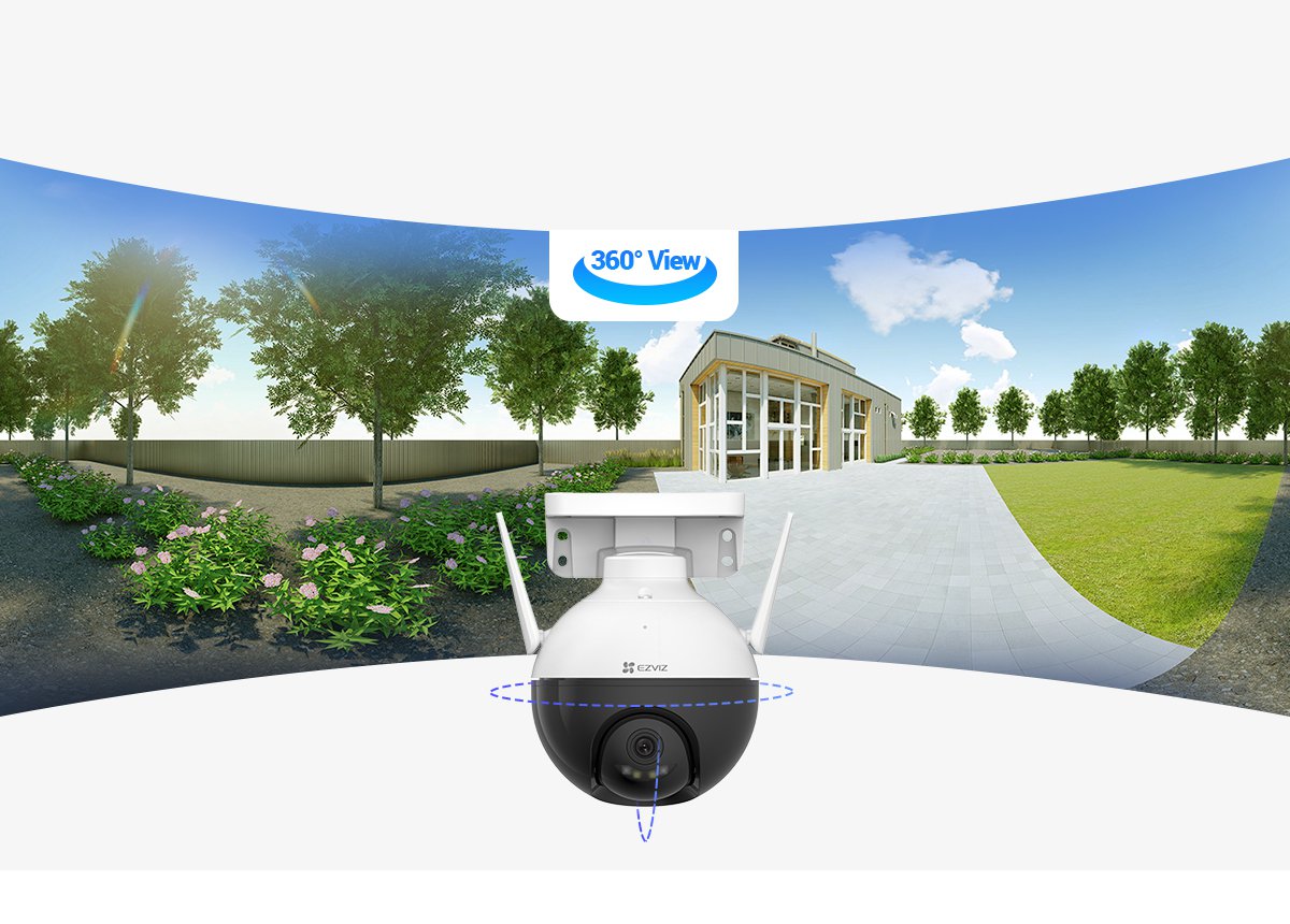 C8W xoay ngang 352 độ, dọc 95 độ