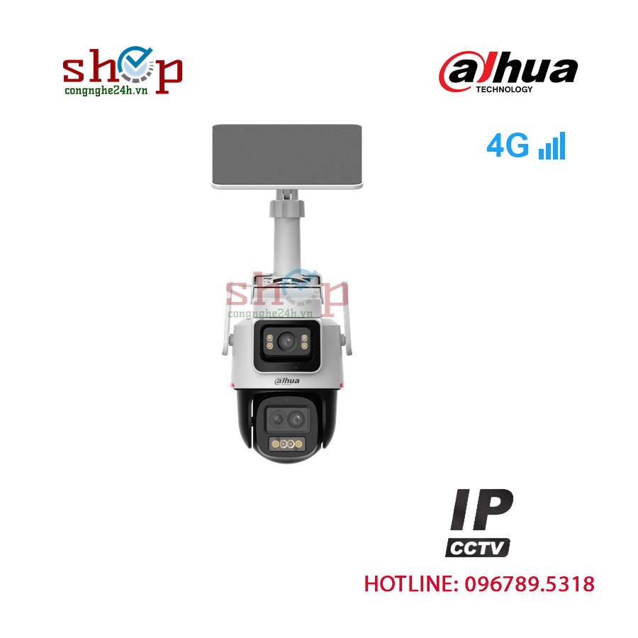 Camera 4G Dahua DH-IPC-PTS2649C-3E3Z-4GB20 3+3MP ngoài trời, xoay 360° – góc nhìn khác