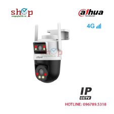 Camera 4G Dahua DH-P3D-3F-PV-4G 3+3MP ngoài trời, xoay 360°, còi đèn báo động
