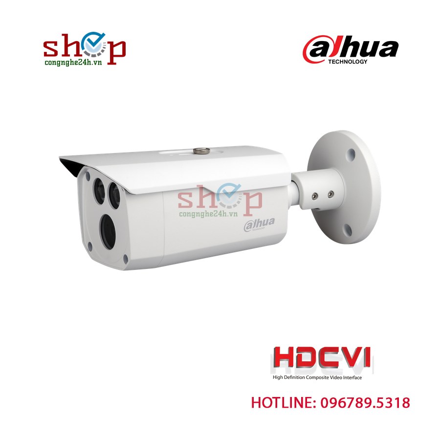 Camera HDCVI Dahua DH-HAC-HFW1200DP 2MP thân trụ, hồng ngoại 80m
