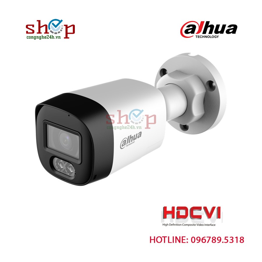 Camera HDCVI Dahua DH-HAC-HFW1500RLP-IL-T 5MP thân trụ, ánh sáng kép, có mic – góc nhìn khác