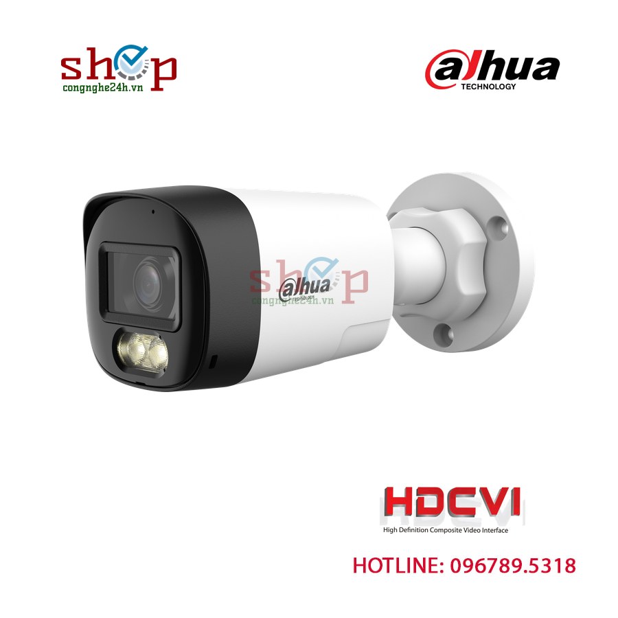 Camera HDCVI Dahua DH-HAC-HFW1500RLP-IL-T 5MP thân trụ, ánh sáng kép, có mic