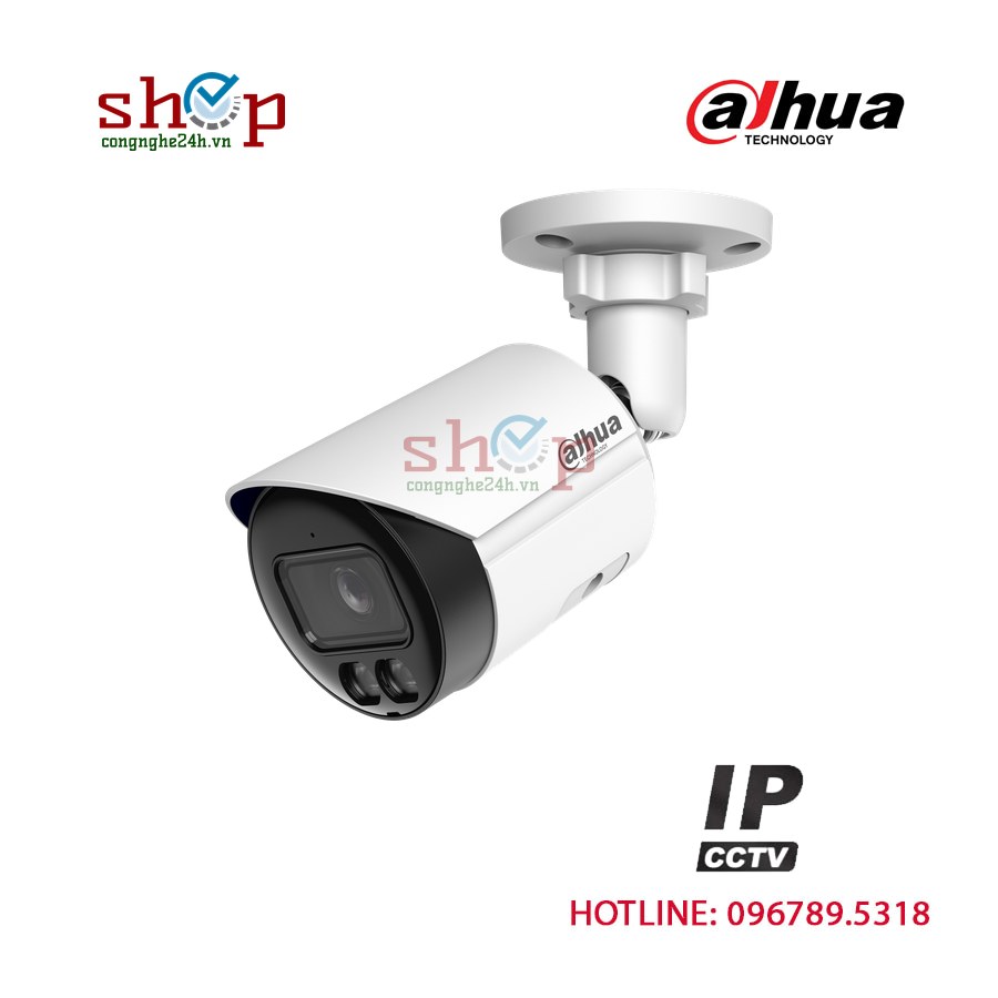 Camera IP Dahua DH-IPC-HFW2849S-S-IL 8MP thân trụ, ánh sáng kép, có mic – góc nhìn khác